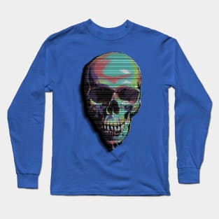 colorful art skull Long Sleeve T-Shirt